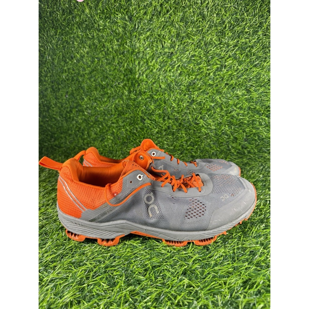 On Cloudsurfer Mens Running Shoes Rock Orange Grey Low Top Sneakers Size 12